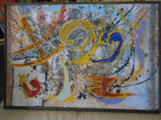 Framed Oil Painting by Andrea Bonora.