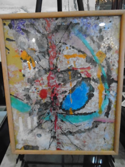 Framed Oil Painting by Andrea Bonora.