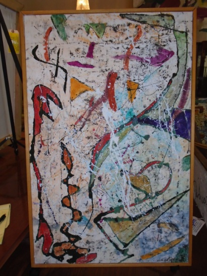 Framed Oil Painting by Andrea Bonora.