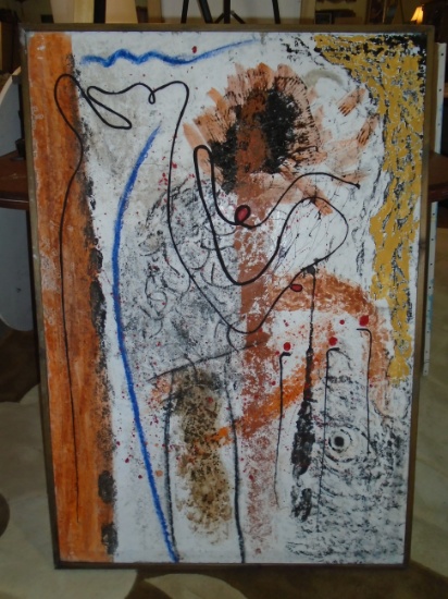 Framed Oil Painting by Andrea Bonora.