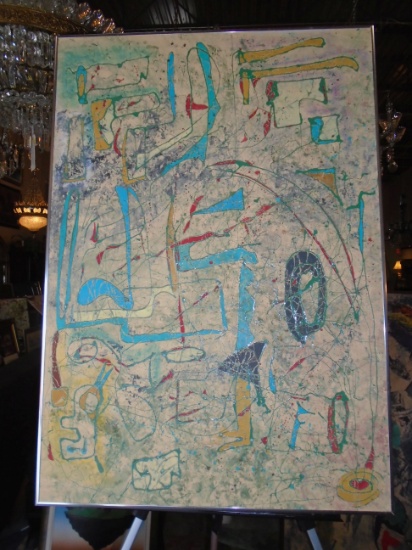 Framed Oil Painting by Andrea Bonora.
