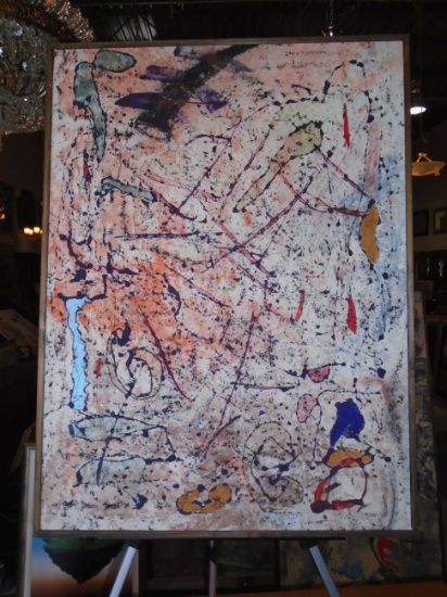 Framed Oil Painting by Andrea Bonora.