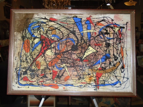 Framed Oil Painting by Andrea Bonora.