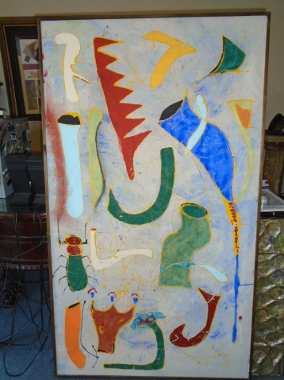 Framed Oil Painting by Andrea Bonora.
