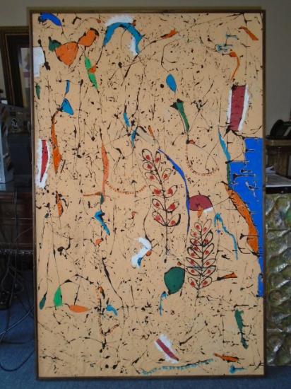 Framed Oil Painting by Andrea Bonora.