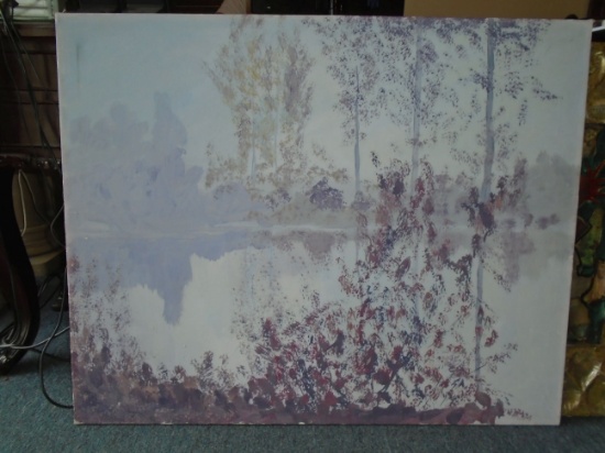 Oil painting on canvas. Hand signed by the artist .