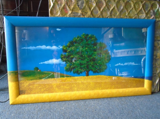Framed Oil painting. Hand signed by the artist Moresco.