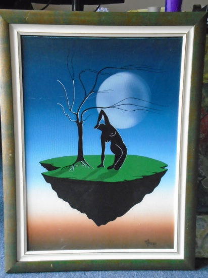 Framed Oil painting. Hand signed by the artist M.Procopio.