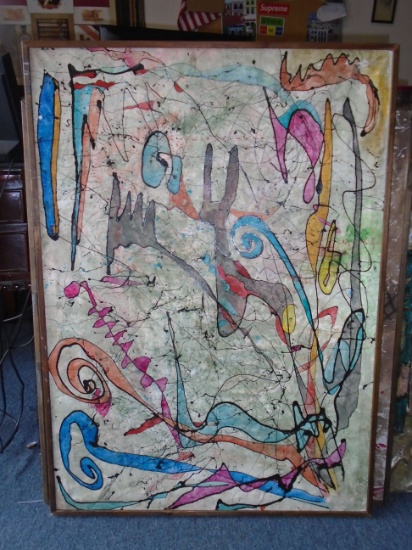 Framed Oil Painting by Andrea Bonora.
