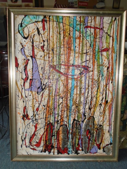 Framed Oil Painting by Andrea Bonora.