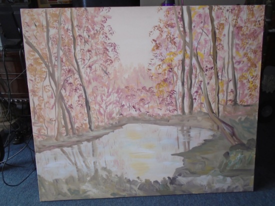 Oil painting on canvas. Hand signed by the artist.