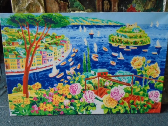 Framed Oil painting. Hand signed by the artist.