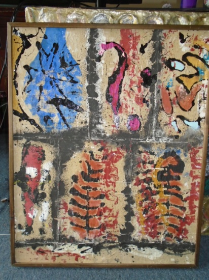 Framed Oil Painting by Andrea Bonora.