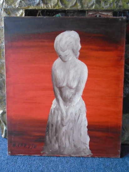 Oil painting on canvas, hand signed by the artist Nicola Caruso