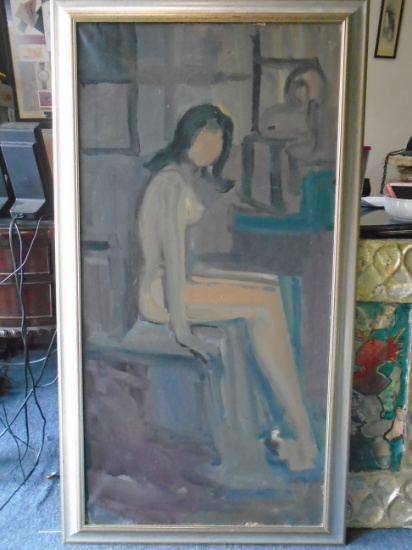 Framed Oil painting. Hand signed by the artist Lorenzo Di Cristina.