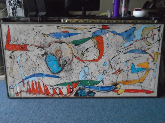 Framed Oil Painting by Andrea Bonora.