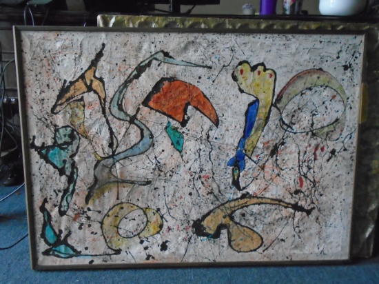 Framed Oil Painting by Andrea Bonora.