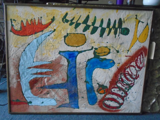 Framed Oil Painting by Andrea Bonora.