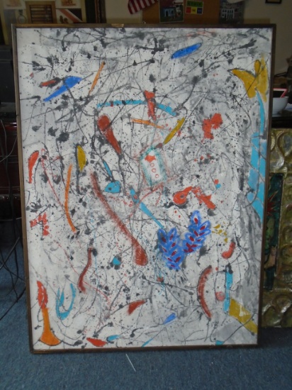 Framed Oil Painting by Andrea Bonora.