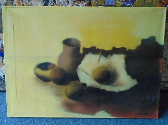 Oil painting on canvas. Hand signed by the artist M. Bianctini