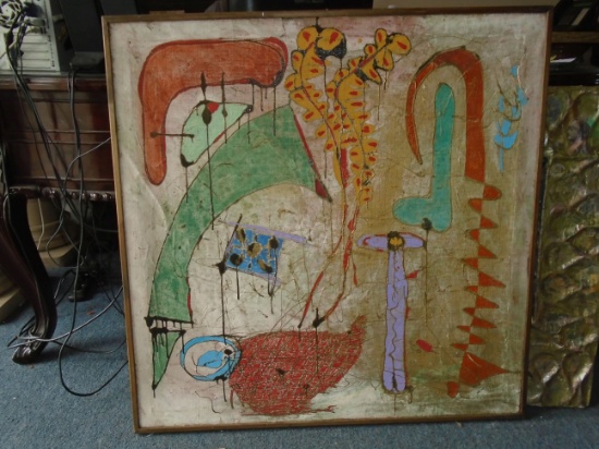 Framed Oil Painting by Andrea Bonora.