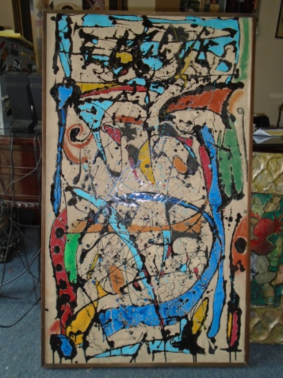 Framed Oil Painting by Andrea Bonora.