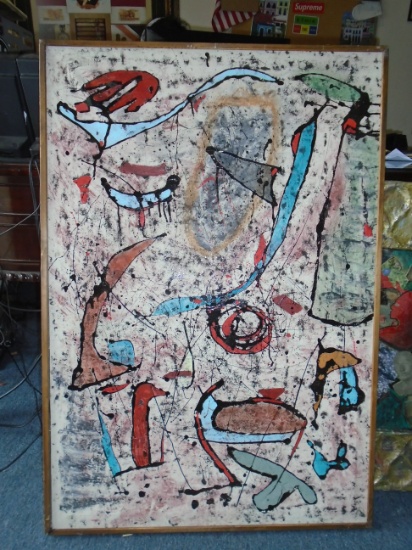 Framed Oil Painting by Andrea Bonora.