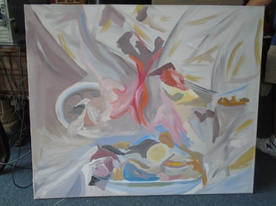 Oil painting on canvas. Hand signed by the artist.