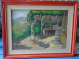 Framed Oil painting. Hand signed by the artist E. Rossetti.