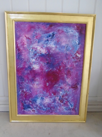 Framed Oil Abstract