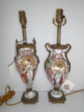 Pair of  Hand-painted Table Lamps