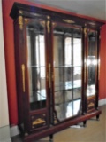 French Style Gilded Glass Cabinet