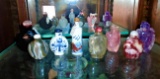Assortment of Snuff Miniature Bottles