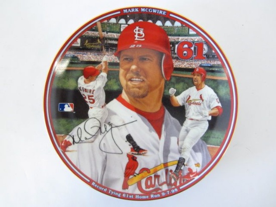 1999 Bradford Exchange MARK McGWIRE: Home Run Hero "Record Tying 61st Home Run" Limited Edition Coll