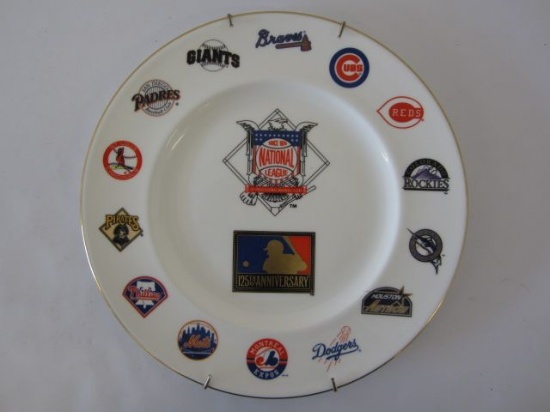 1994 National League Baseball 125th Anniversary Limited Edition Commemorative Collector's Plate