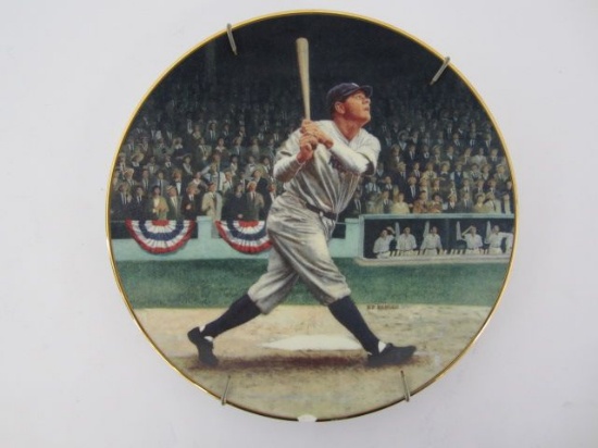 1992 Delphi The Legends of Baseball "Babe Ruth: The Called Shot" Limited Edition Collector's Plate