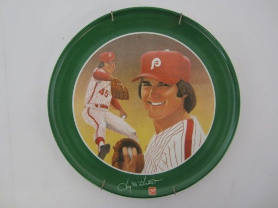 1980 7-Up TUG McGRAW Philadelphia Phillies Limited Edition Plastic Collector's Plate