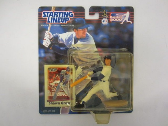 2000 Starting Lineup SHAWN GREER NY Yankees Baseball Figure with Trading Card