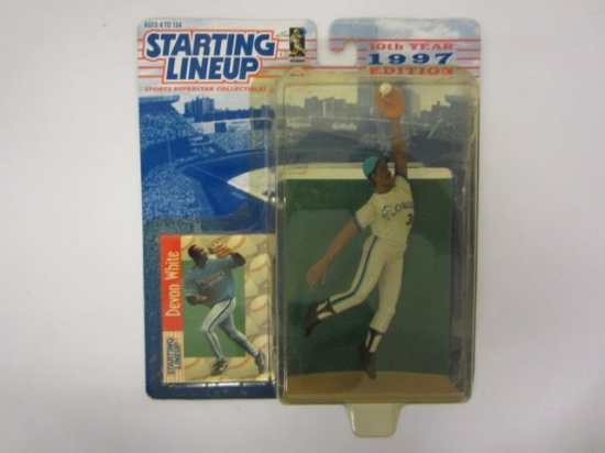 1997 Starting Lineup DEVON WHITE Florida Marlins Baseball Figure with Trading Card