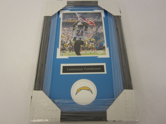 Ladainian Tomlinson San Diego Chargers Hand Signed Autographed Framed & Matted 8x10 Photo Certified