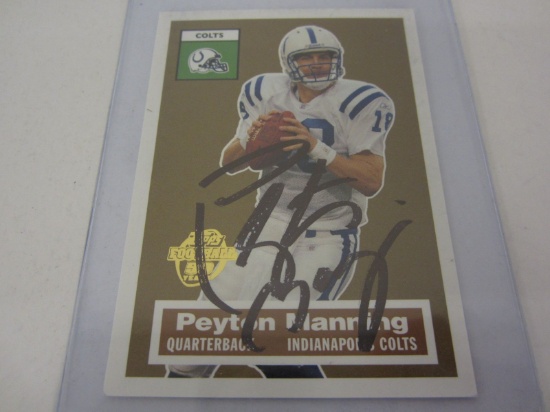 Peyton Manning Indianapolis Colts Hand Signed Autographed Football Trading Card Certified CoA