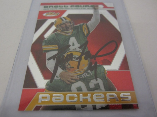 Brett Favre Green Bay Packers Hand Signed Autographed Football Trading Card Certified CoA