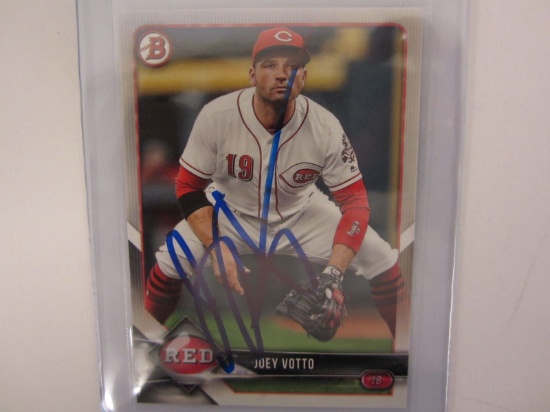 Joey Votto Cincinnati Reds Hand Signed Autographed Baseball Trading Card Certified CoA