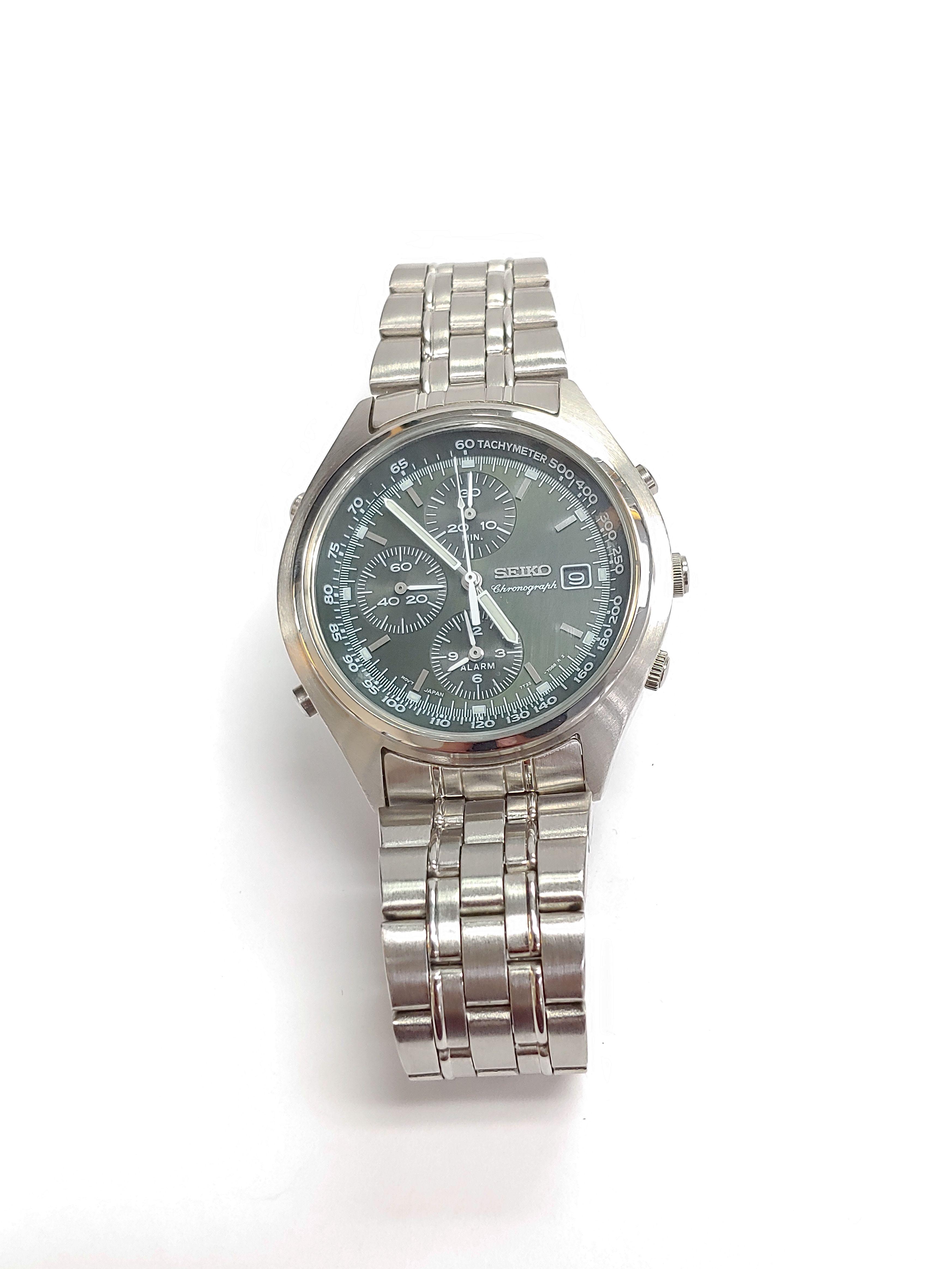 Men's Seiko Chronograph 7T32-7C60 Watch with | Proxibid