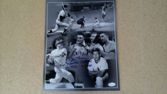 JIM LONBORG SIGNED PHOTO MANTLE LAST HR. JSA