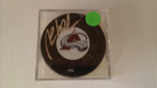 MILIAN HEDJUK SIGNED PUCK TOPPS COA