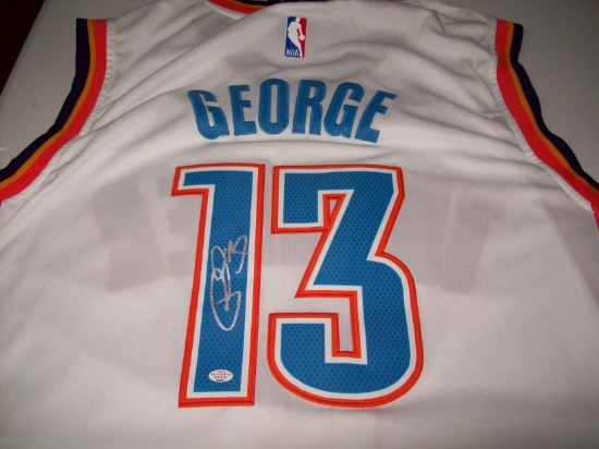 paul george autographed jersey