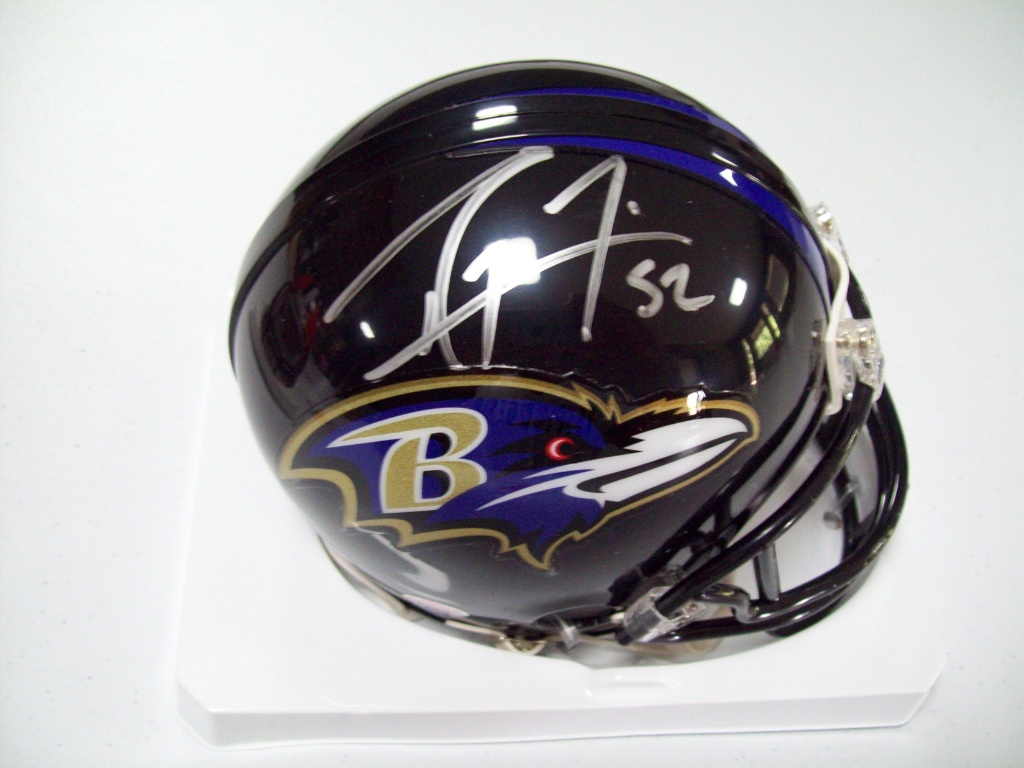 ray lewis signed football