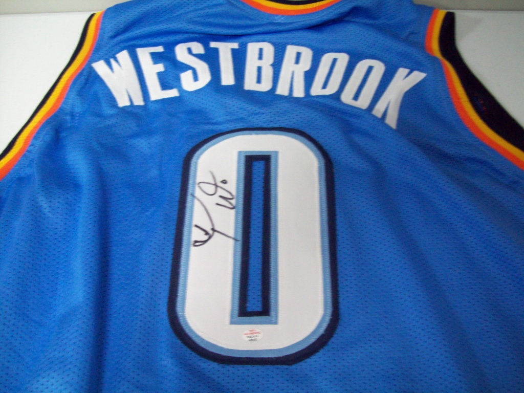 westbrook signed jersey