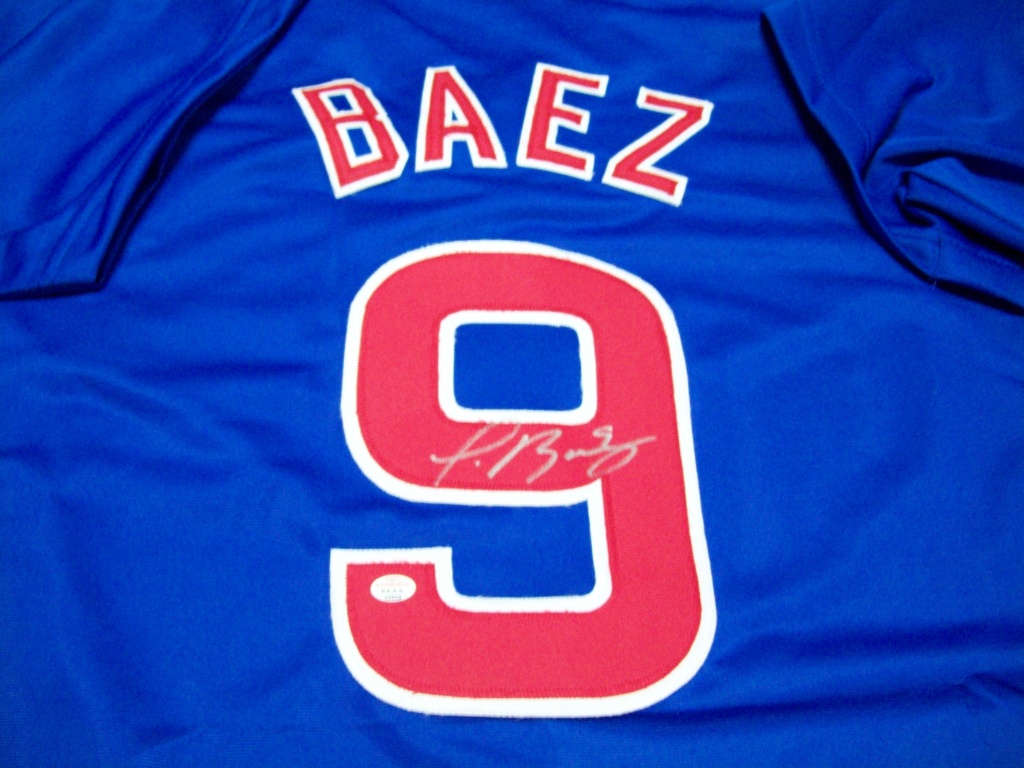 baez signed jersey